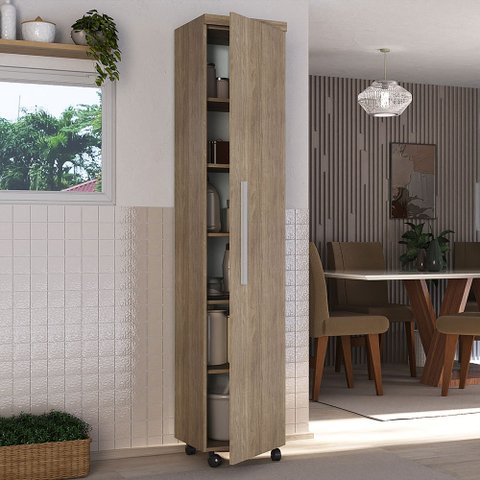 Armário Elegance 1 Porta 1402 Ilan Castanho