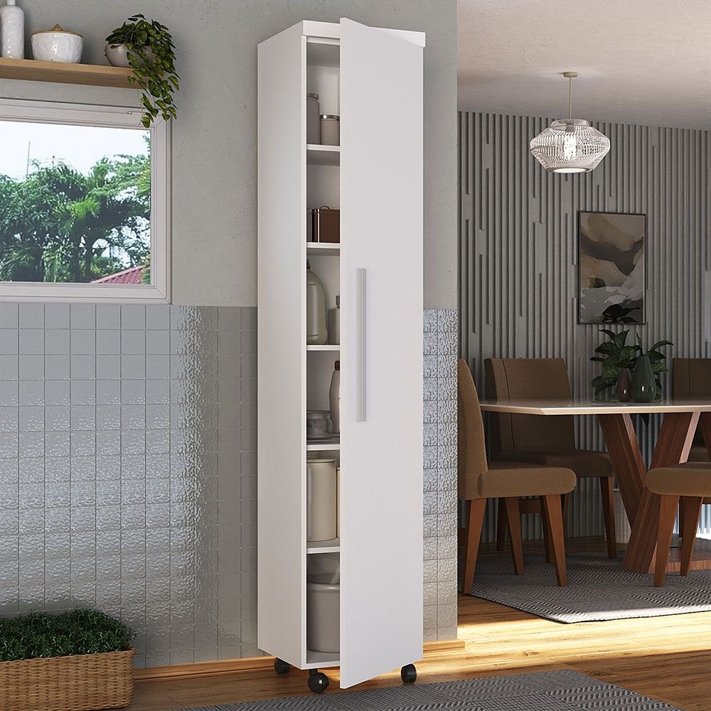 Armário Multiuso 1 Porta 1402 Branco | MadeiraMadeira