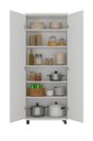 Ver imagem 2 de Armário Multiuso 2 Portas 1305 Branco