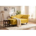 Ver imagem 1 de Recamier Decorativo Divã Styllus Lado Esquerdo Couro Amarelo