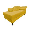 Ver imagem 4 de Recamier Decorativo Divã Styllus Lado Esquerdo Couro Amarelo