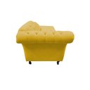 Ver imagem 7 de Recamier Decorativo Divã Styllus Lado Esquerdo Couro Amarelo