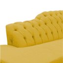 Ver imagem 5 de Recamier Decorativo Divã Styllus Lado Esquerdo Couro Amarelo