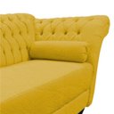 Ver imagem 3 de Recamier Decorativo Divã Styllus Lado Esquerdo Couro Amarelo