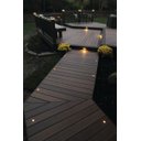 Ver imagem 2 de Kit 4 Embutido Chao Redondo LED 1W Preto Inox Deck Ali64