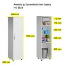 Ver imagem 4 de Armário De Lavanderia Multiuso 1333 Ilan