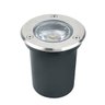 Luminária Embutida de Solo Inox Pequeno Led 3w 3000k Aluminio - 1