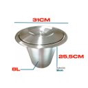 Ver imagem 3 de Cesto Lixeira Pia Cozinha Embutir 8 L Inox 304 Não Enferruja