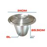 Cesto Lixeira Pia Cozinha Embutir 8 L Inox 304 Não Enferruja - 3