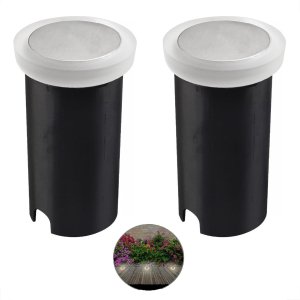 2 Balizador Embutido Redondo Solo Led 1W Externo ip67 Ali63