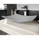 Ver imagem 1 de Cuba Pia De Apoio Para Banheiro Toleato Bari 43 Cm Marmorite Cinza / Grey
