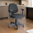 Ver imagem 1 de Cadeira de Escritório Home Office Executiva Ergonômica Giratória Braço Ajustável Preta
