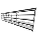 Ver imagem 1 de Mini Porta Pallet 200 Kg por Nivel Inicial +3 Continuação com 5 Niveis Preto com Mdf Branco