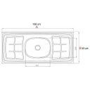 Ver imagem 6 de Balcão Gabinete Pia Inox 160cm Áustria 4 Portas - Lumil Móveis - Branco
