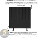 Ver imagem 5 de Cabeceira Estofada de Cama Casal Box 140 Cm Mavie Corino:preto