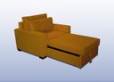 Ver imagem 3 de Poltrona Cama Meca_mm com 80cm Interno que Se Transforma em Sofá Cama Solteiro Super Resistente