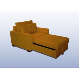 Poltrona Cama Meca_MM com 80cm interno que se Transforma em Sofá Cama Solteiro Super Resistente e Co - 3