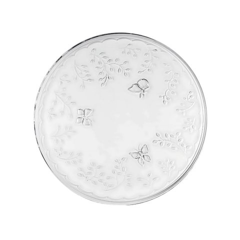 Prato Bolo New Butterfly 30x30x2cm Cristal Ecologico Lyor