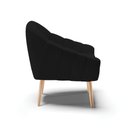 Ver imagem 5 de Kit 02 Poltronas Giovana Linho Pés Palito Natural - D’Rossi - A79 Preto