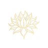 Mandala Flor de Lotus em Mdf Branco [f031] - 1