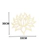 Mandala Flor de Lotus em Mdf Branco [f031] - 3