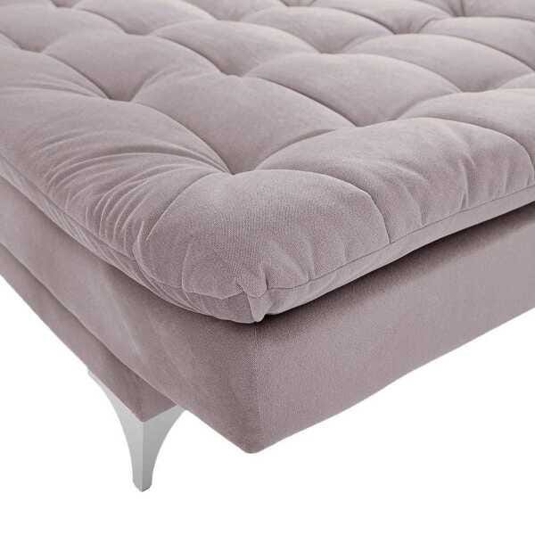 Sofá-Cama 3 Lugares Prátic Suede Liso Marrom Claro - Império Estofados - 3