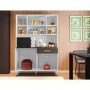 Ver imagem 3 de Kit Cozinha Gabi Branco/Rovere/Amêndoa - Poliman Móveis