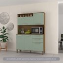 Ver imagem 1 de Cozinha Compacta 130,70cm 5 Portas e 2 Gavetas com Tampo 352 Luciane Móveis