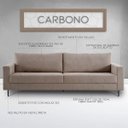 Ver imagem 3 de Sofá 3 Lugares Carbono 2,50M Veludo Nude - Gran Belo