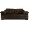 Sofá 3 Lugares Parizi 2,14M Couro Marrom - Spazzio Nobre - 1
