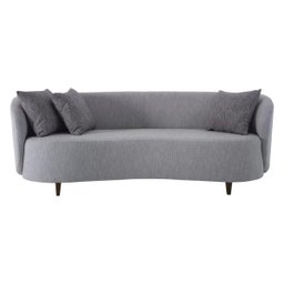 Sofá 3 Lugares Sofo 2,20M Linho Cinza - Gran Belo - 1