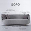 Ver imagem 3 de Sofá 3 Lugares Sofo 2,20M Linho Cinza - Gran Belo