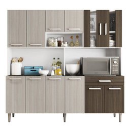 Cozinha Kit Clara 12 Portas 1 Gaveta Poliman - 2