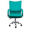 Cadeira Escritório Executiva Desenho Italiano - Cor - Verde Água - 2