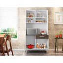 Ver imagem 3 de Kit Cozinha Carol - Sem Tampo - Poliman Branco/rovere/amêndoa