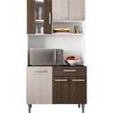 Ver imagem 2 de Kit Cozinha Carol - Sem Tampo - Poliman Branco/rovere/amêndoa