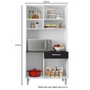Ver imagem 3 de Cozinha Kit Carol 6 Portas 1 Gaveta Poliman