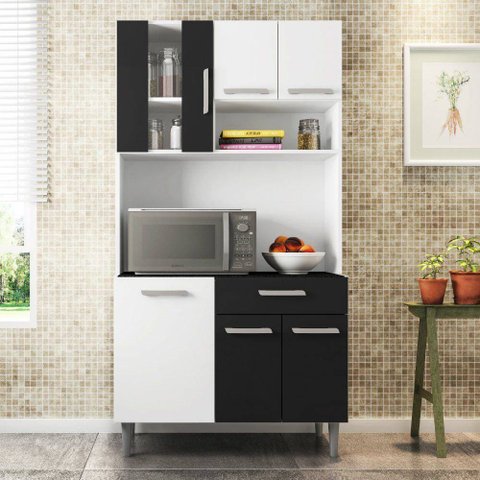 Cozinha Kit Carol 6 Portas 1 Gaveta Poliman