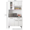 Ver imagem 4 de Kit Cozinha Carol - Sem Tampo - Poliman Branco