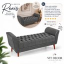 Ver imagem 6 de Recamier 150cm Cinza Escuro com Design Moderno e Estrutura Reforçada