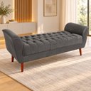 Ver imagem 2 de Recamier 150cm Cinza Escuro com Design Moderno e Estrutura Reforçada