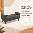 Ver imagem 3 de Recamier 150cm Cinza Escuro com Design Moderno e Estrutura Reforçada