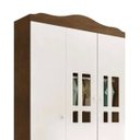 Ver imagem 4 de Guarda-Roupa Infantil Ariel 3 Portas 2 Gavetas Branco Fosco/Amadeirado