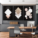 Ver imagem 2 de Quadro Decorativo Abstrato Formas na Cerâmica