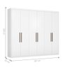 Guarda Roupa Casal 6 Portas Caroline Branco - 2