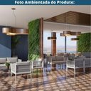 Ver imagem 3 de Sofá Mauí 2 Lugares Estrutura em Aço Tecido Impermeável Cinza Fratini 137cm