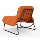 Ver imagem 5 de Poltrona Decorativa Versátil Calm Super Bouclé - Zahav:Bouclé Terra Cota Base Preta