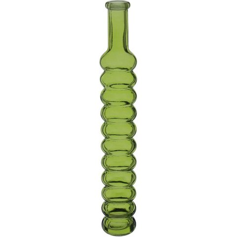 Vaso Decorativo Enfeite Casa Floreiro Home&co Vidro 30x6x6cm Verde