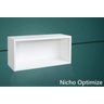 Nicho Retangular Decorativo 61x31 Branco Optimize - M.A.S - 3