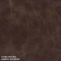 Puff Decorativo Alpes 80cm Couro Natural Marrom - Gran Belo - 4